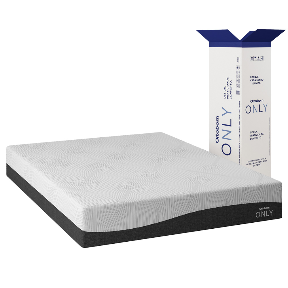 Only: seu colchão premium dentro de uma caixa Ortobom | Ortobom